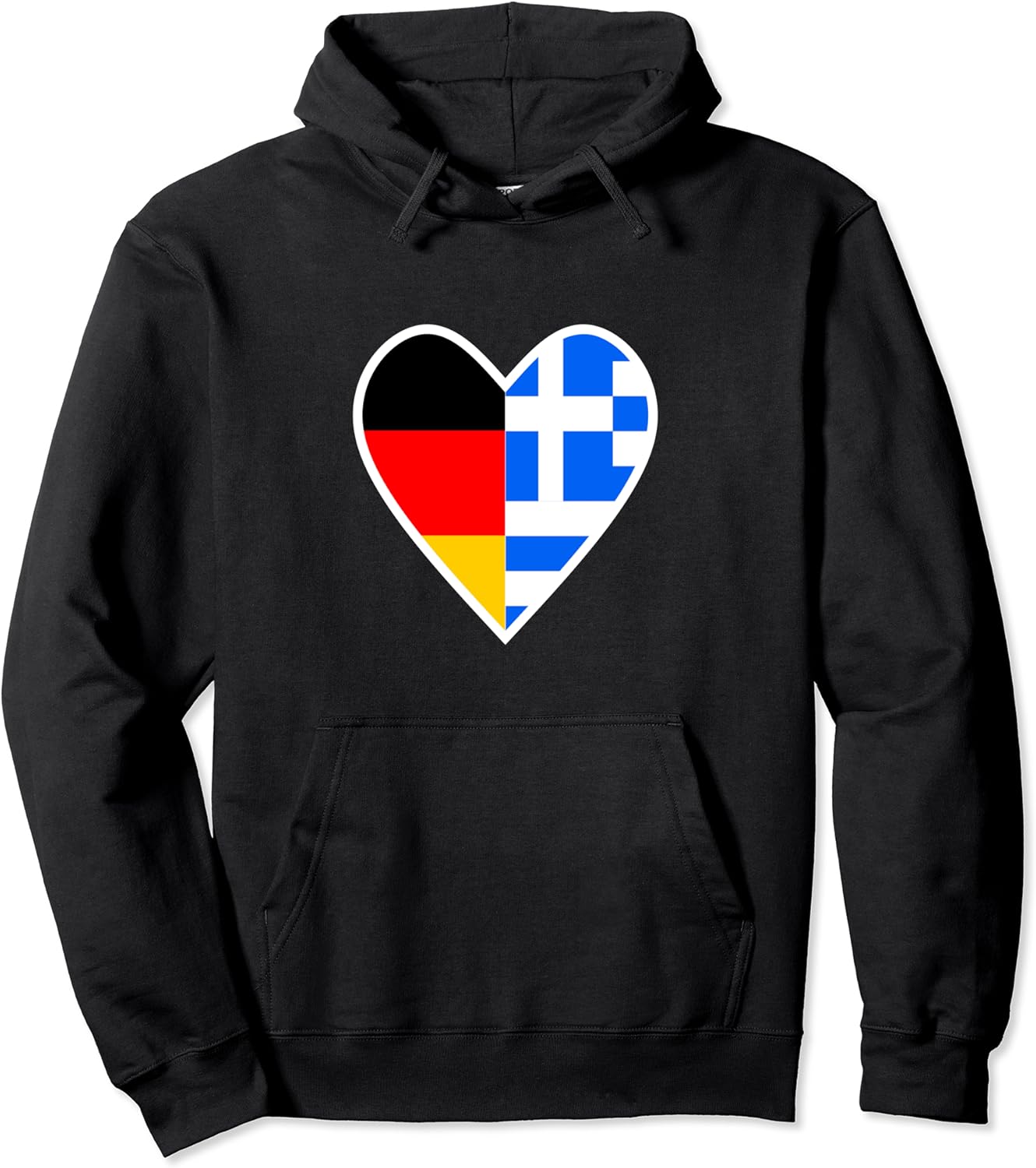 Nationalität & Freundschaft - Deutsch und Griechisch - Herz Pullover ...